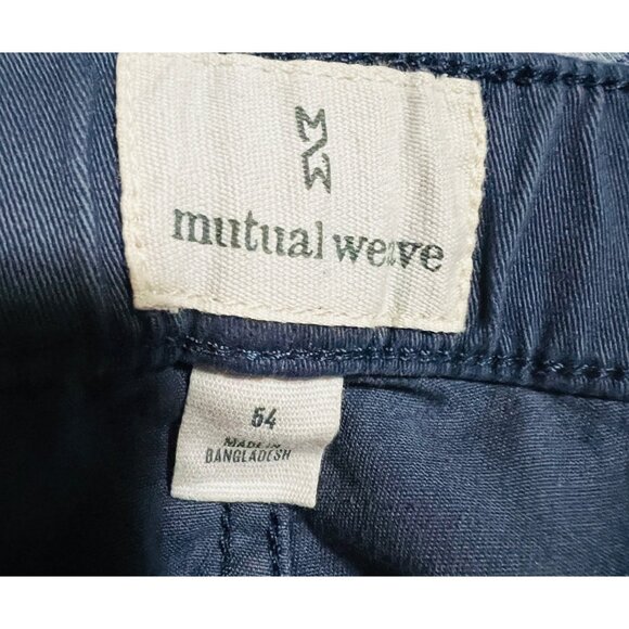 New Mutual Weave Chino Board Short 8" Inseam Men's Size 54 Gray Elastic Waist - Picture 3 of 4